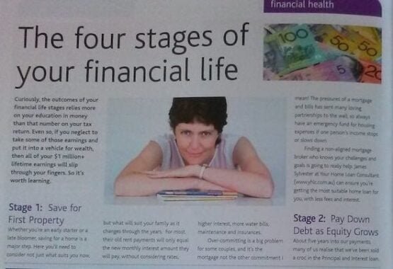 Finance article writing example