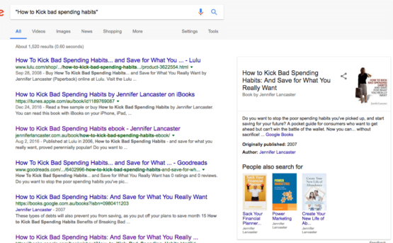 Book results on Google