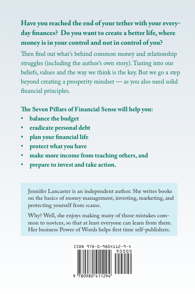 Create a new life of abundance - back cover