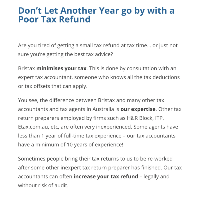 accountant copy example 2