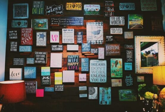 photo of assorted letter board quote hanged on wall