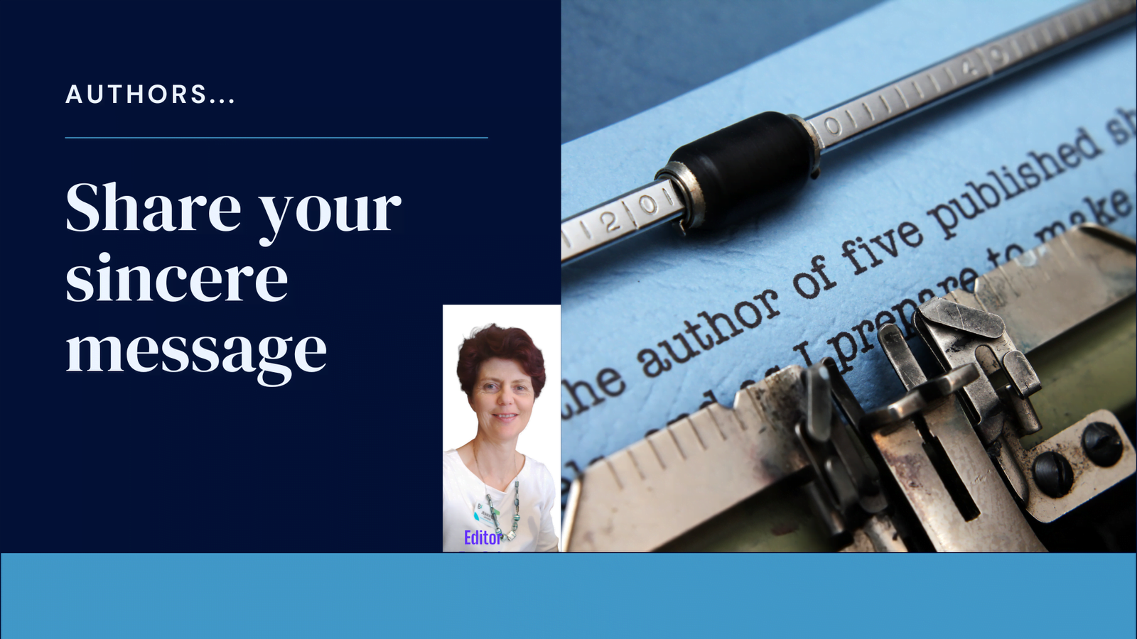 share a sincere message